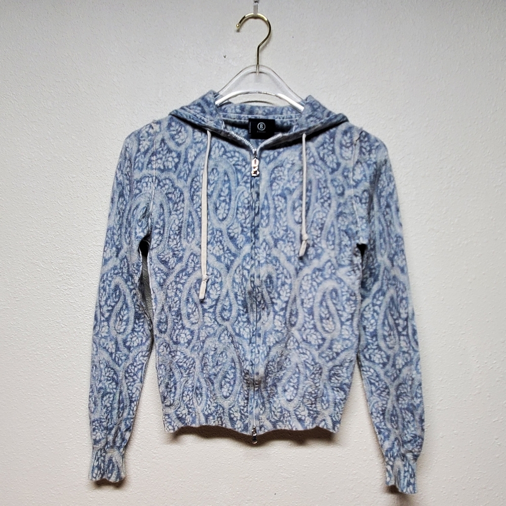 Bogner Children's Gray White Paisley Sweater Size see measurements